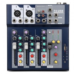 4-channel Ultra Compact Mixer F4 USB